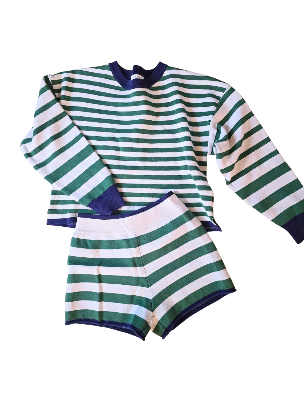 Striped Matching Sweater Set
